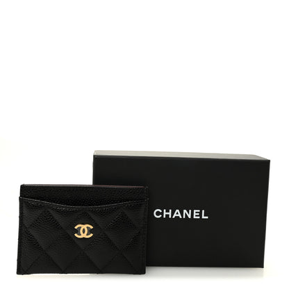 Chanel Caviar Quilted Card Holder Black 9 of 9