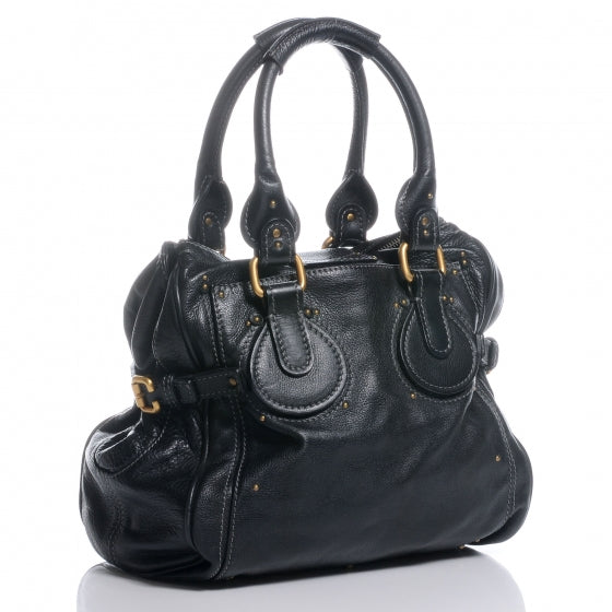 Chloe Leather Paddington Tote Black 3 of 8