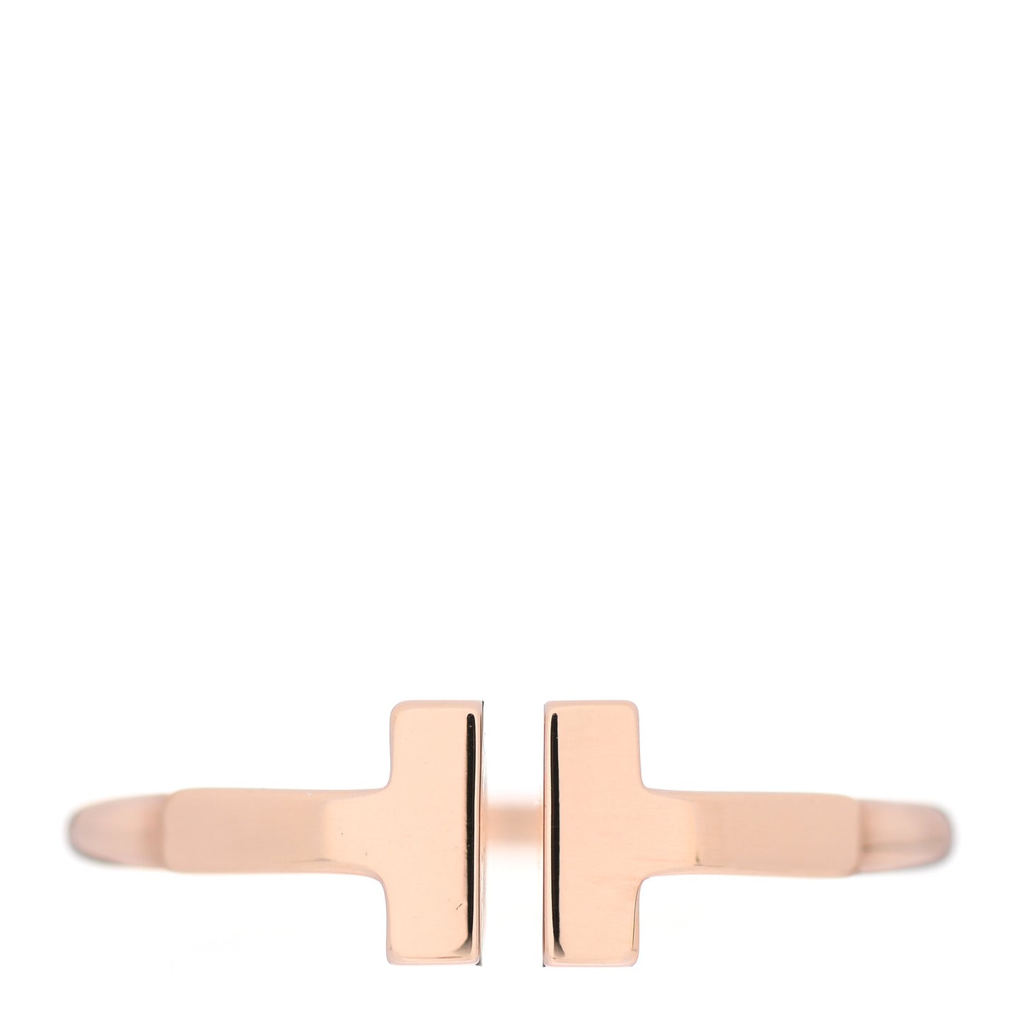 18K Rose Gold T Wire Ring 50 5.25