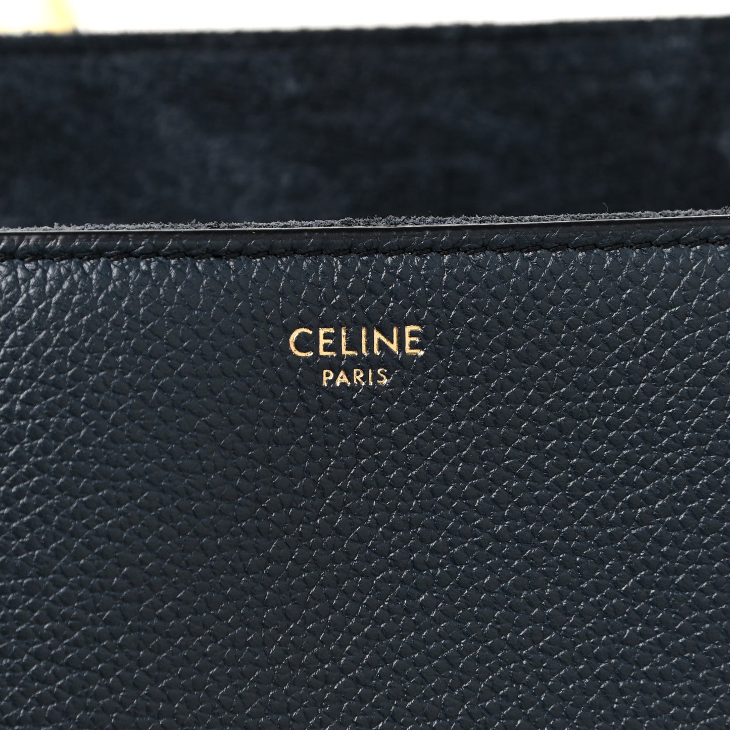 Supple Grained Calfskin Medium Soft 16 Bag Navy Blue