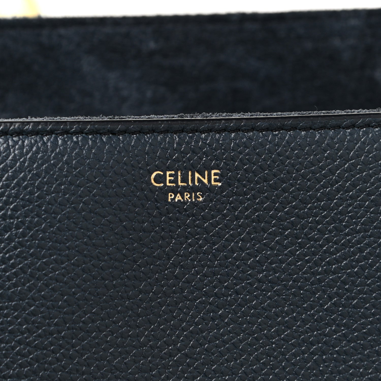 Celine Supple Grained Calfskin Medium Soft 16 Bag Navy Blue 5 of 8