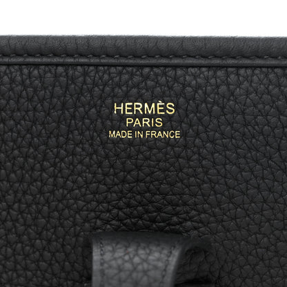 Hermes Taurillon Clemence Evelyne III PM Black 6 of 13