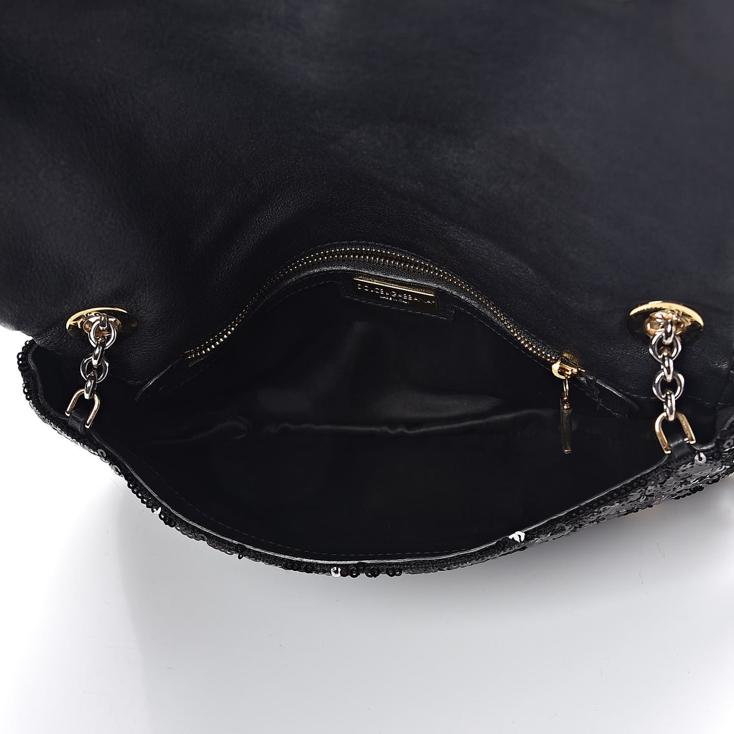 Sequin Miss Charles Evening Bag Black
