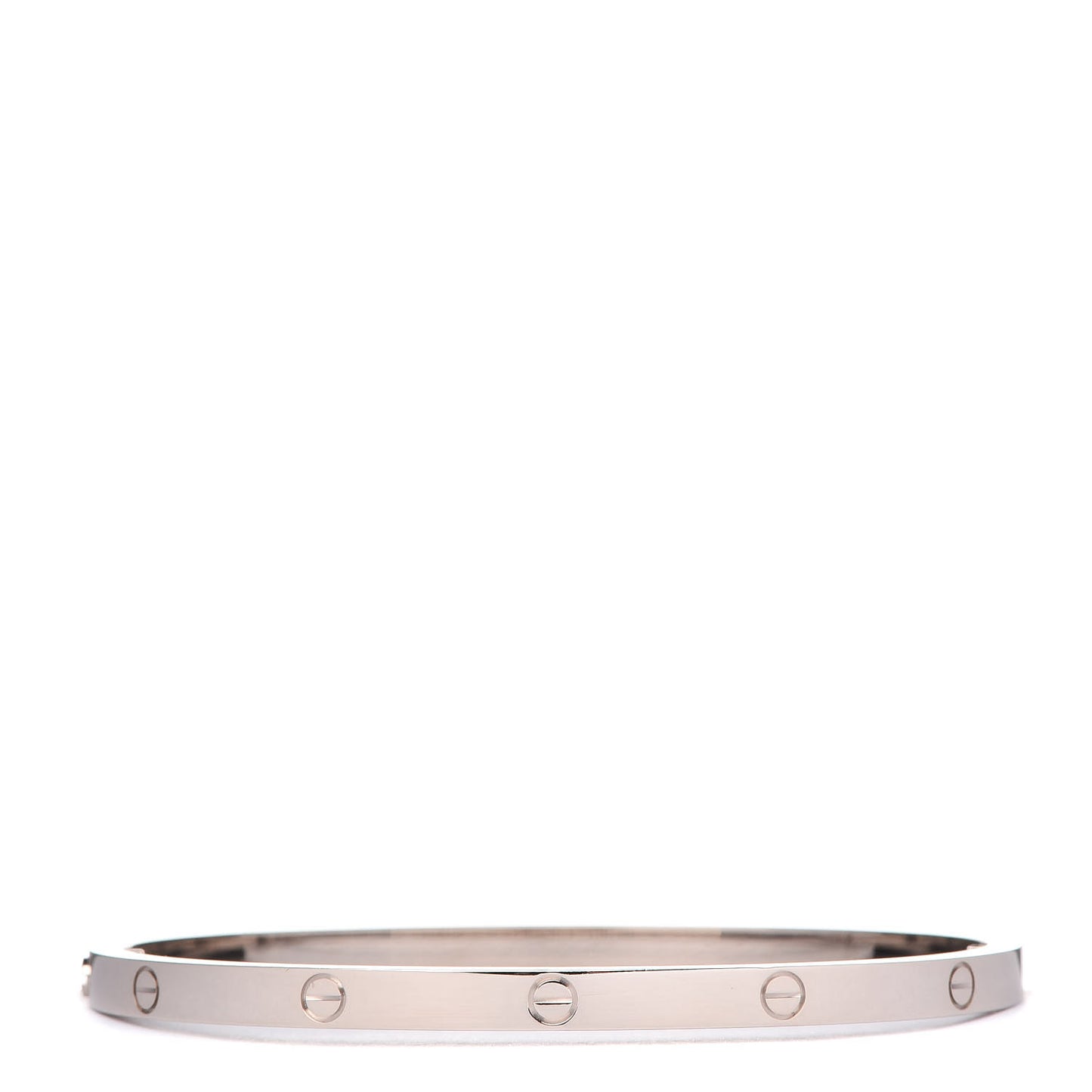18K White Gold Small LOVE Bracelet 16