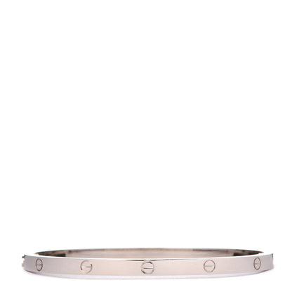 Cartier 18K White Gold Small LOVE Bracelet 16 3 of 6