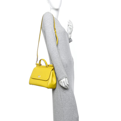Dolce & Gabbana Dauphine Medium Miss Sicily Satchel Yellow 2 of 15