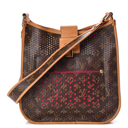 Louis Vuitton Monogram Perforated Musette Fuchsia 1 of 12