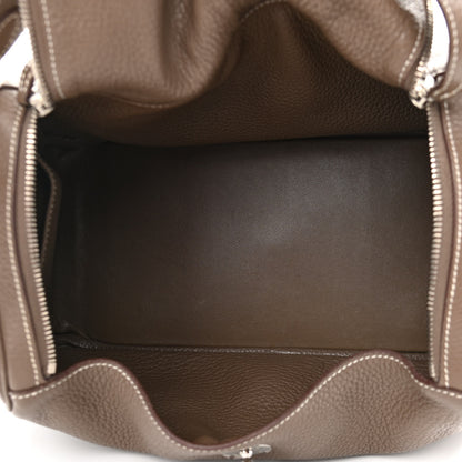 Hermes Taurillon Clemence Lindy 30 Etoupe 5 of 18