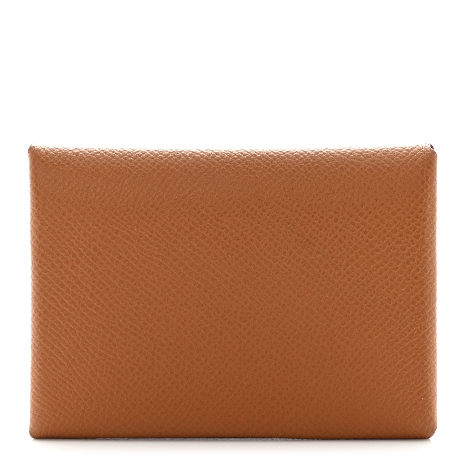 Hermes Epsom Calvi Duo Card Case Gold 1 of 9