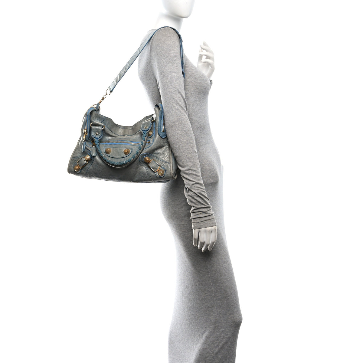 Agneau Giant 21 Gold Hardware City Sky Blue