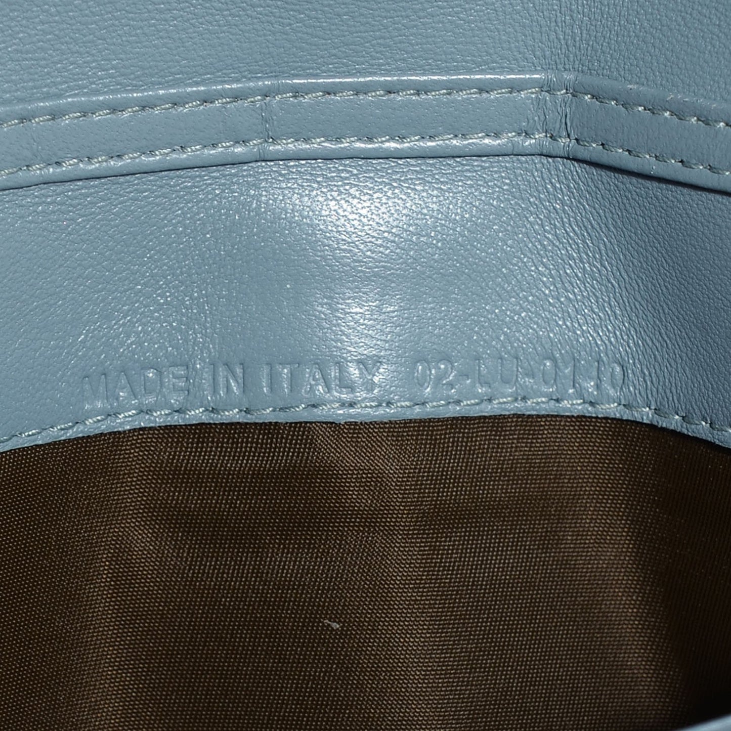 Patent Cannage Chain Wallet Grey