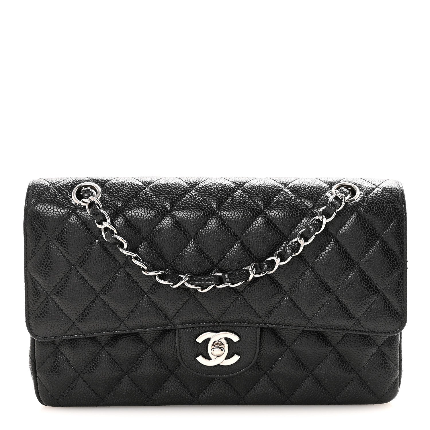 Chanel Caviar Quilted Medium Double Flap Black 1 of 10