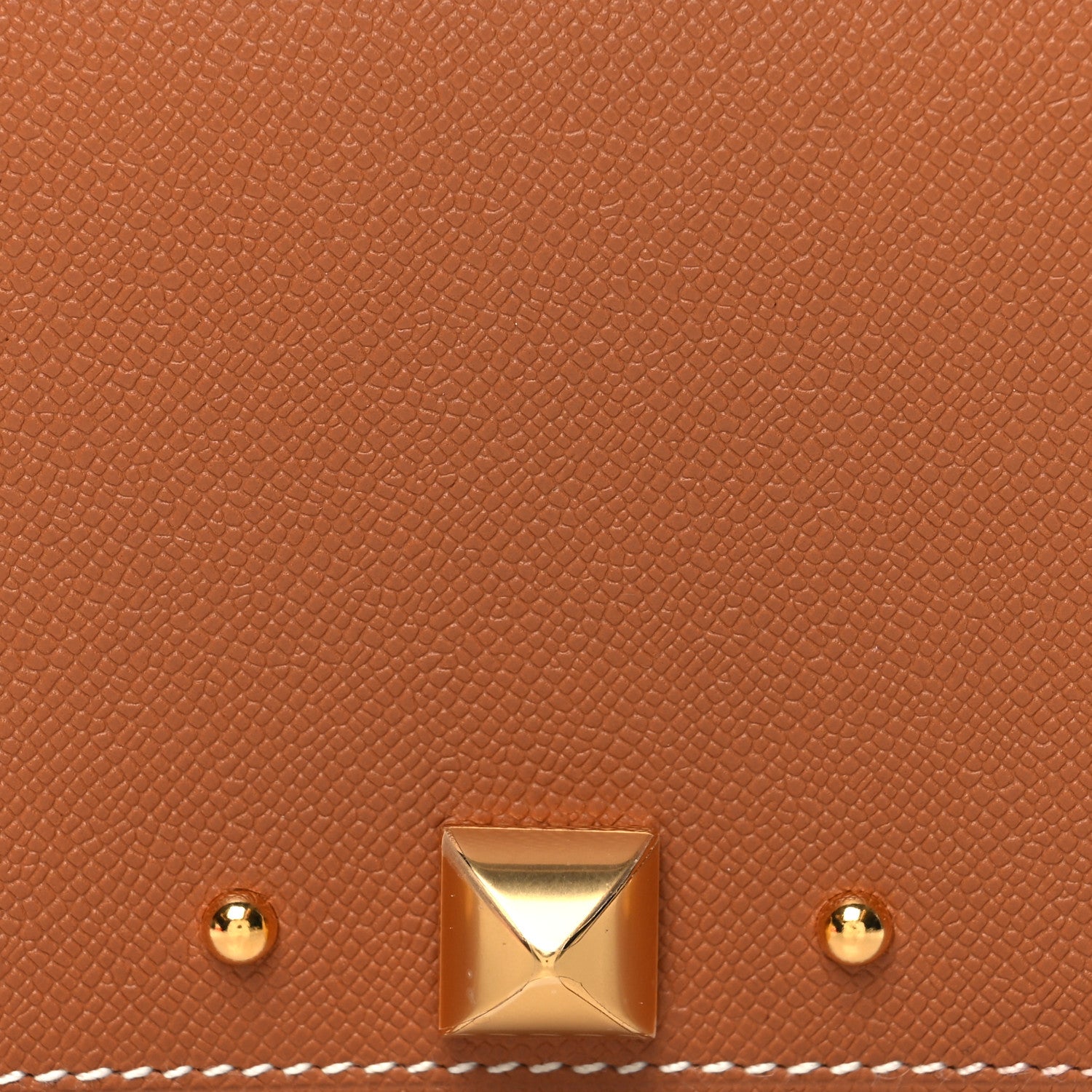 Hermes Madame Calfskin Medor Card Holder Gold 8 of 9