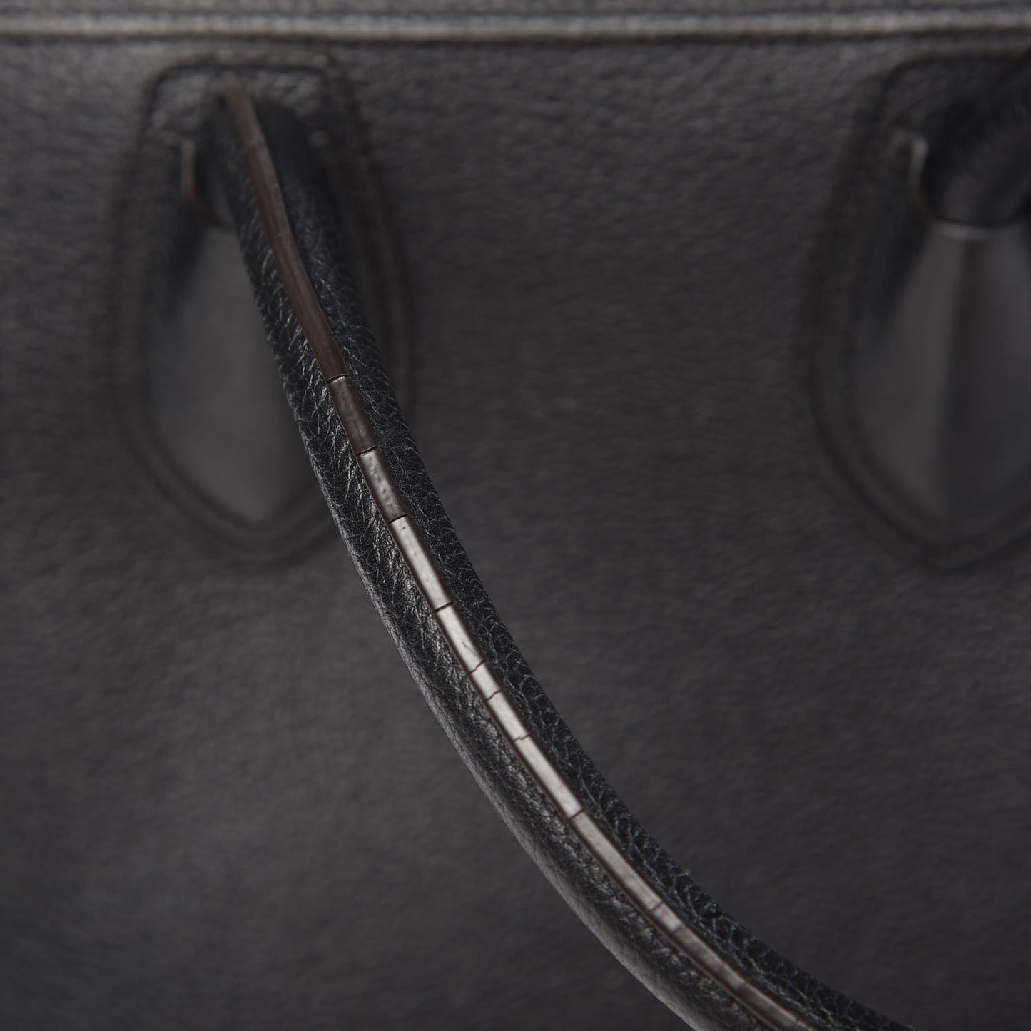 Drummed Calfskin Mini Luggage Black