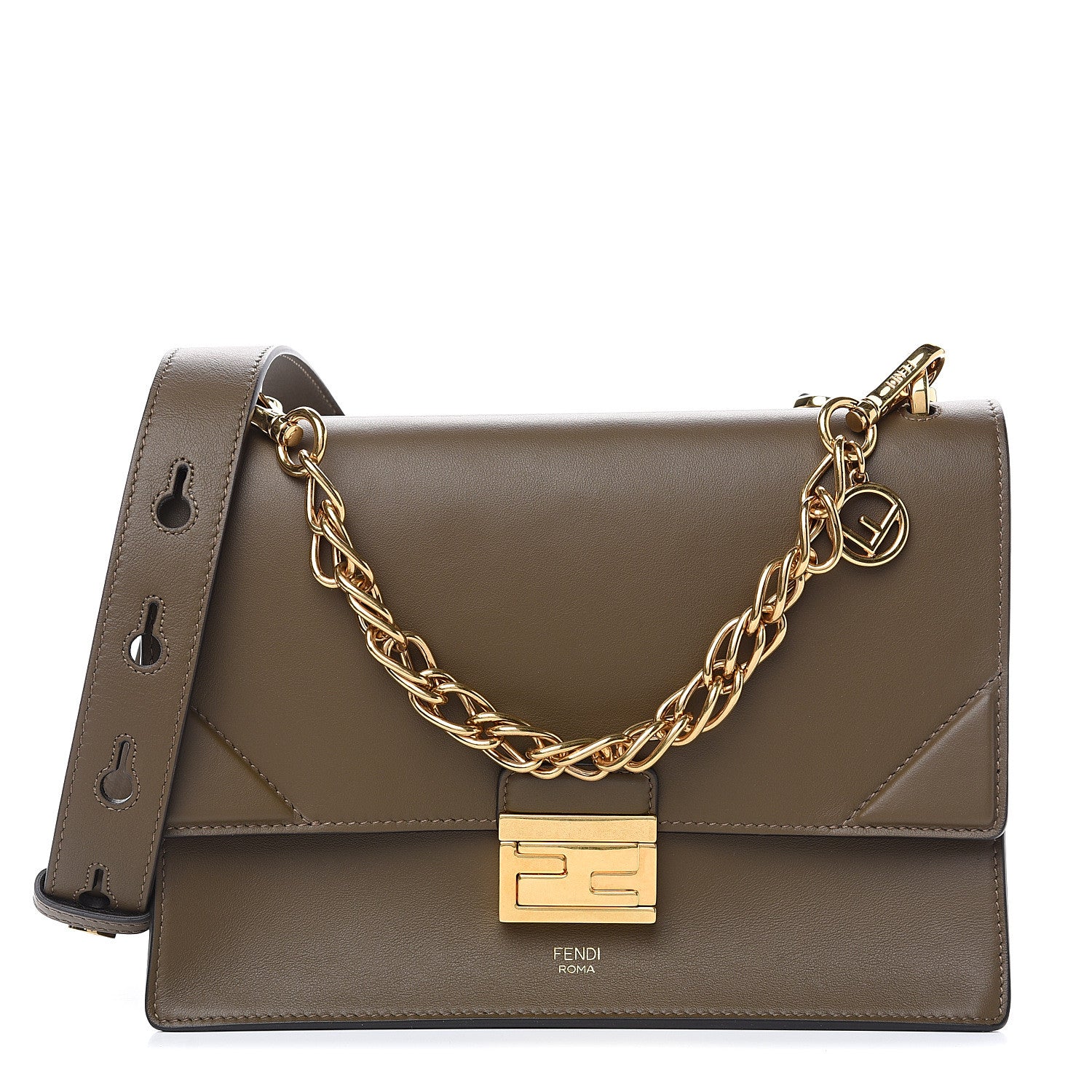 Fendi Vitello Grace Matte F is Fendi Kan U Shoulder Bag Wood 1 of 7