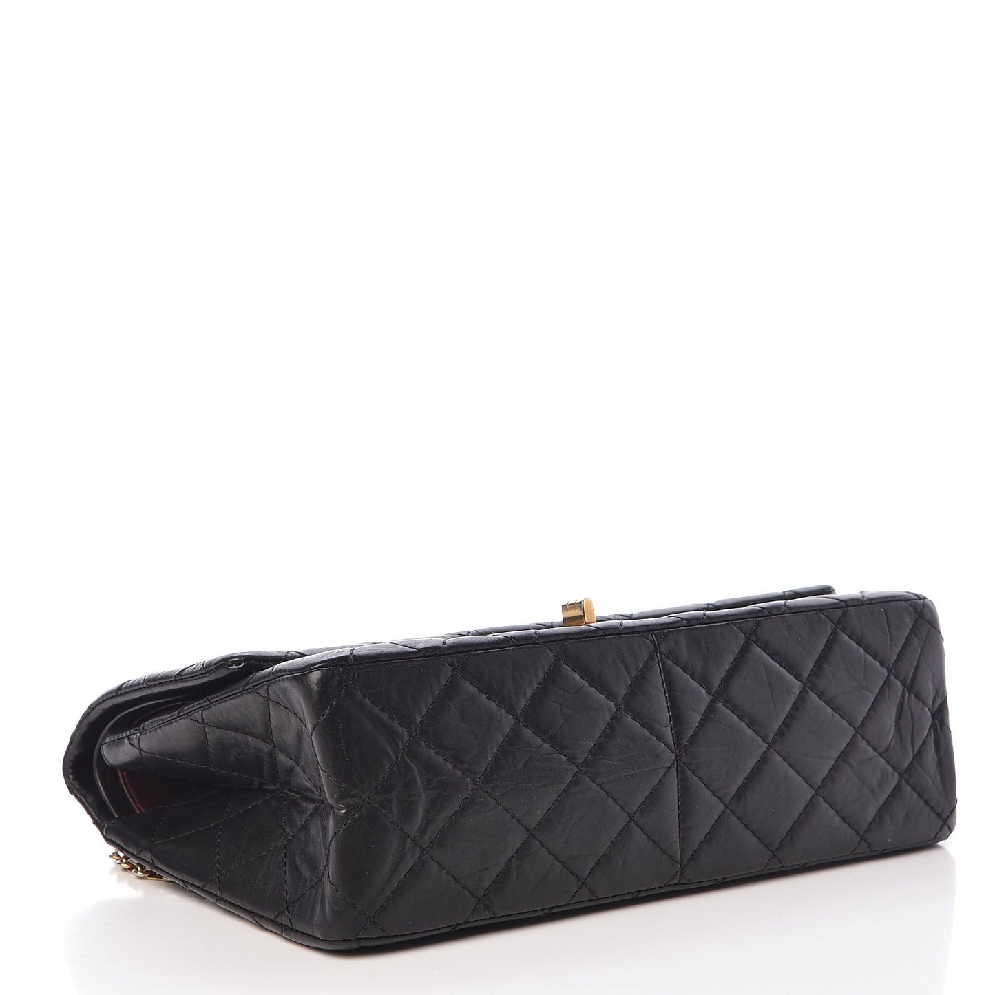 Aged Calfskin Quilted 2.55 Reissue 226 Flap Black