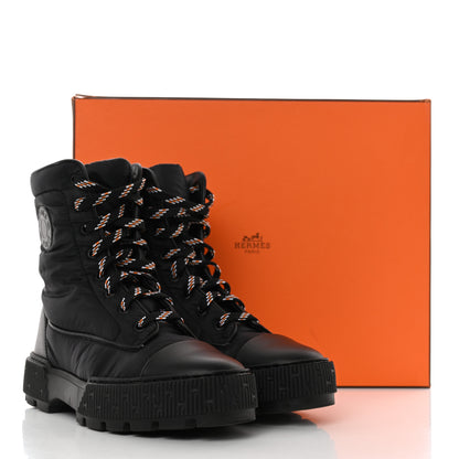 Hermes Calfskin Parachute Fresh Ankle Boots 37 Black 9 of 9
