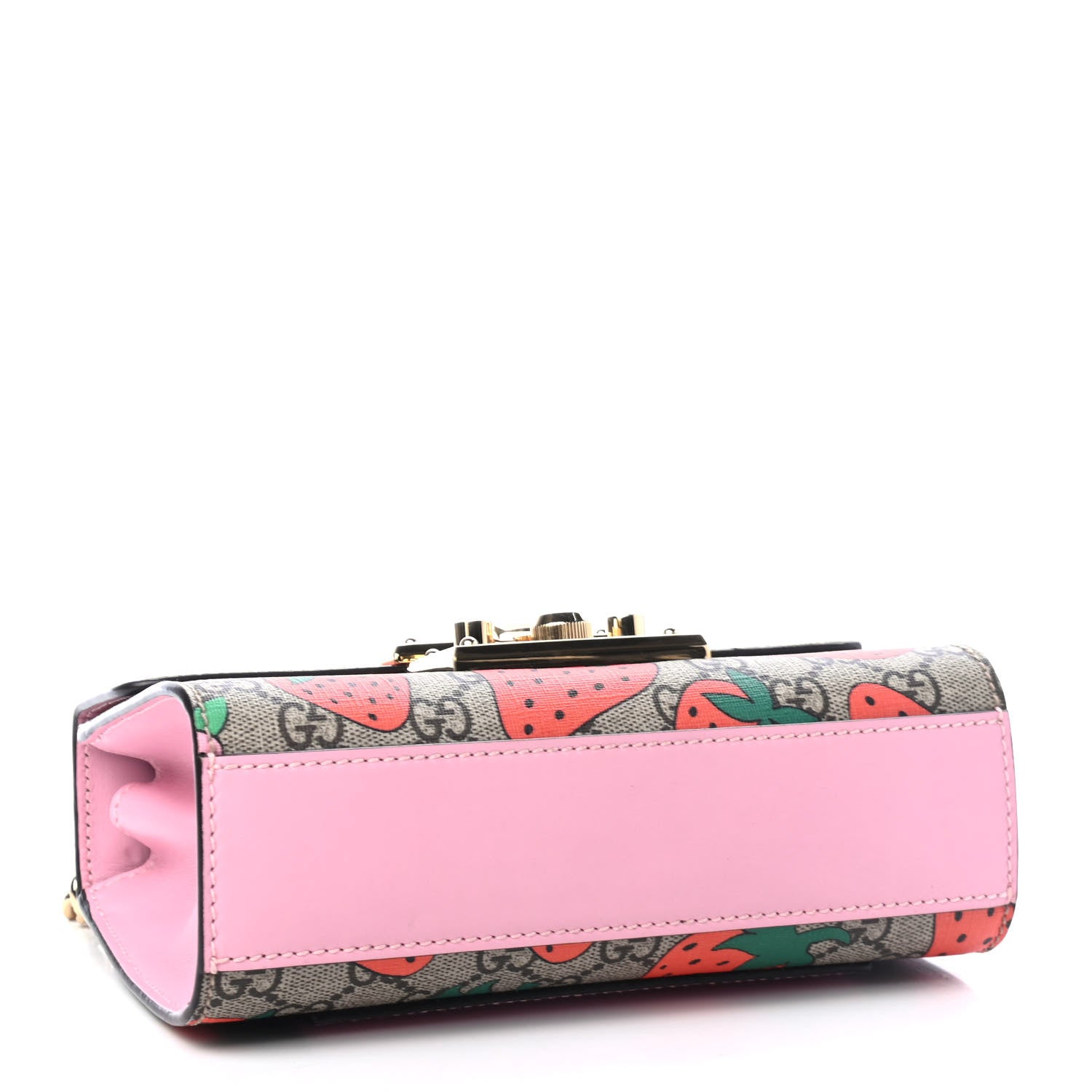 Gucci GG Supreme Monogram Strawberry Small Padlock Shoulder Bag 4 of 11