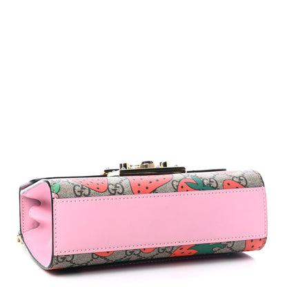 Gucci GG Supreme Monogram Strawberry Small Padlock Shoulder Bag 4 of 11