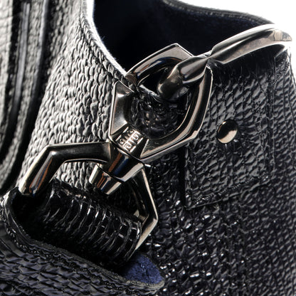 Givenchy Glazed Pebbled Calfskin North South Nightingale Black 8 of 8