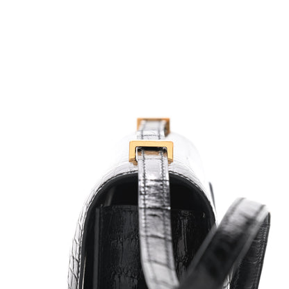 Hermes Shiny Alligator Constance 18 Black 17 of 18