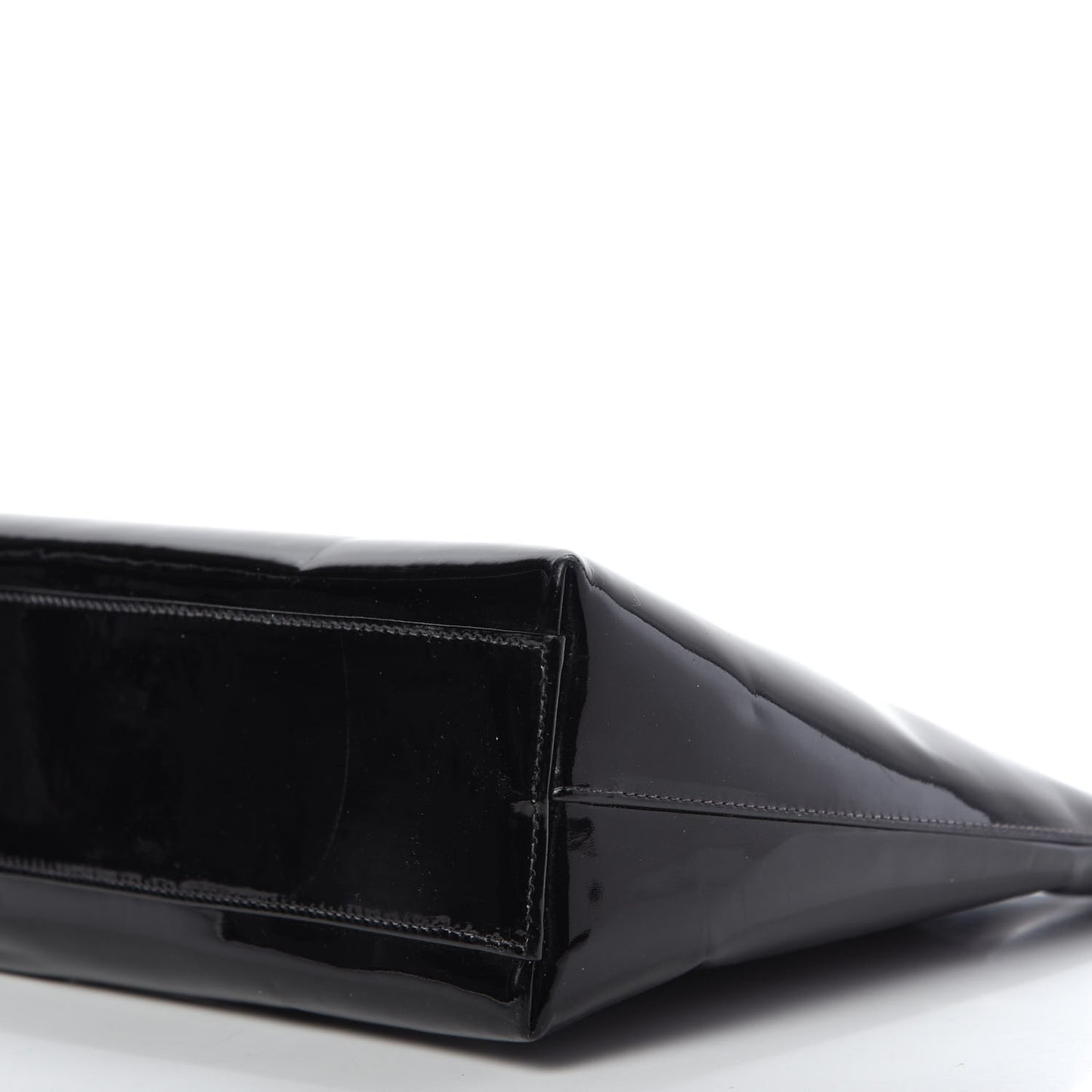 Patent Mademoiselle Tote Black