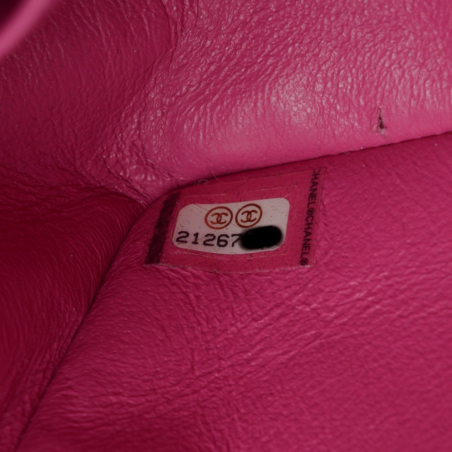 Chanel Lambskin Chevron Quilted Mini Rectangular Flap Pink 7 of 8