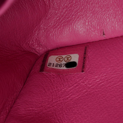 Chanel Lambskin Chevron Quilted Mini Rectangular Flap Pink 7 of 8