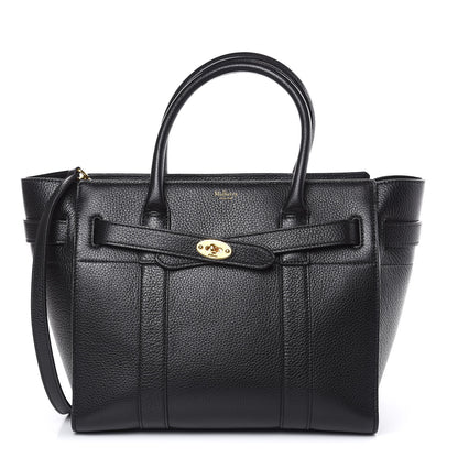 Mulberry Small Classic Grain Small Bayswater Zip Tote Black 1 of 9
