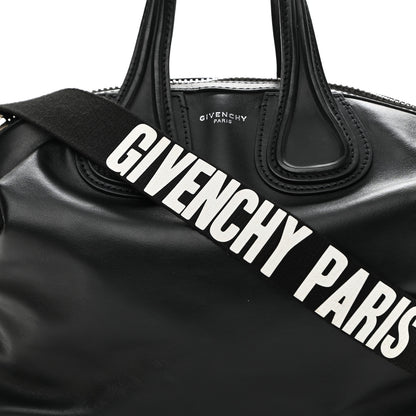 Givenchy Waxed Calfskin Small Nightingale Logo Strap Black 8 of 10