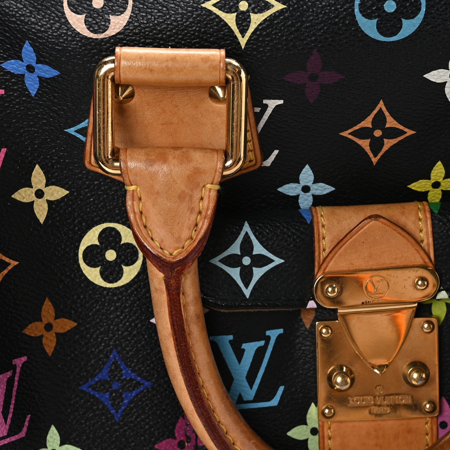 LOUIS VUITTON Monogram Multicolor Speedy 30 Black