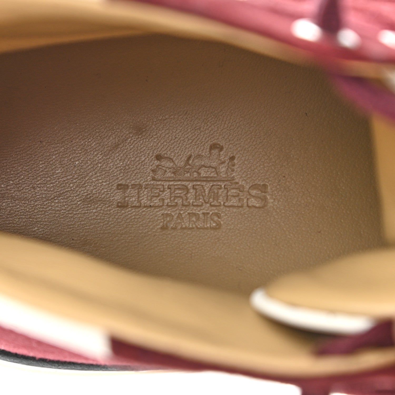 Hermes Suede Jimmy High Top Sneakers 36 Bordeaux 7 of 7