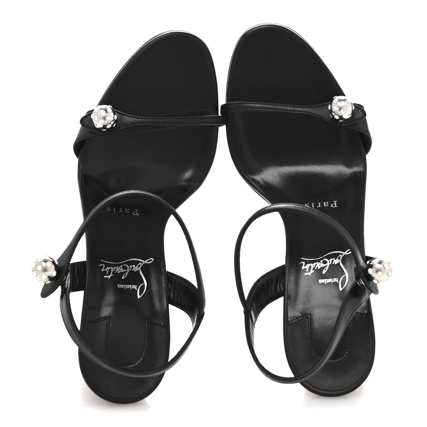 Nappa Atmospheria 85 Sandals 38.5 Black