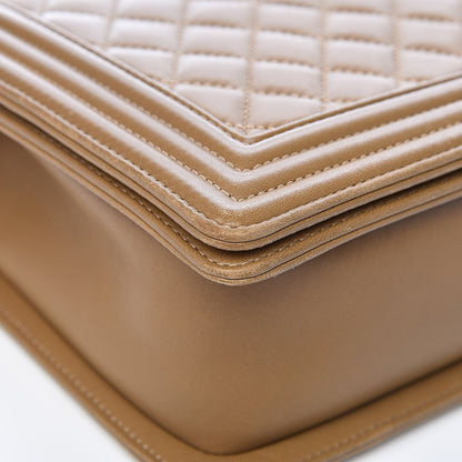 Chanel Lambskin Quilted New Medium Boy Flap Beige 12 of 16