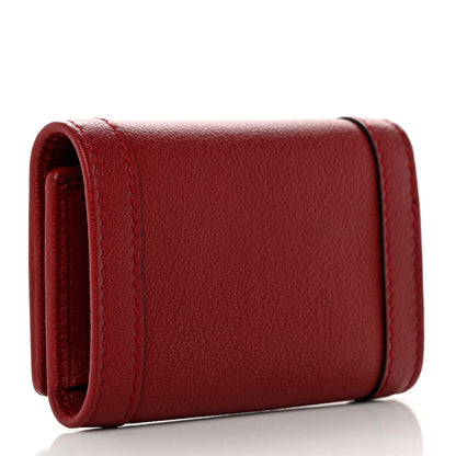 Gucci Wonka Grain Calfskin Diana 6 Key Holder Case Red 3 of 8