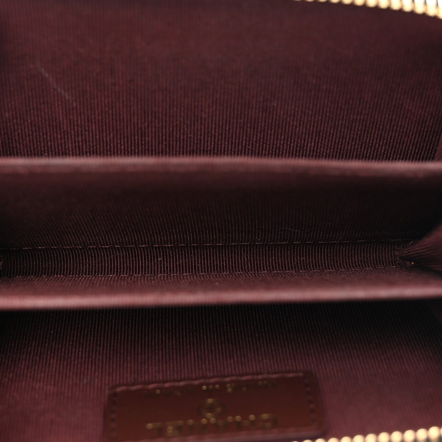 Caviar Quilted Zip Coin Purse Black