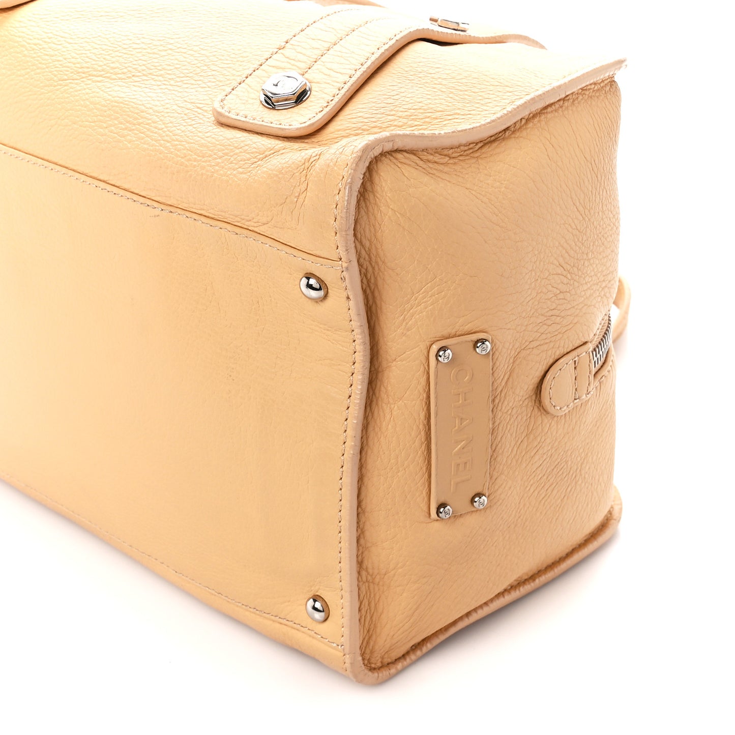 Deerskin Medium Bolt Bag Beige