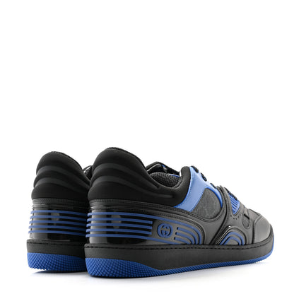 Gucci GG Supreme Monogram Demetra Mens Basket Low Top Sneakers 11.5 Blue Black 4 of 9