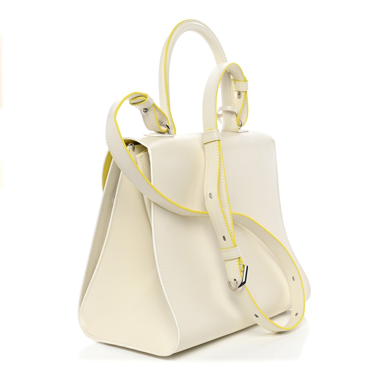 Boxed Calfskin MM Magic Brillant Satchel Ivory
