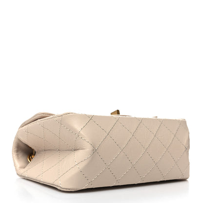 Chanel Aged Calfskin Quilted 2.55 Reissue Mini Flap Light Beige 4 of 11