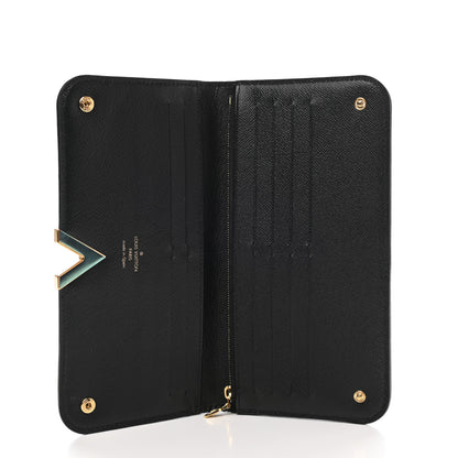Louis Vuitton Monogram Calfskin Kimono Wallet Black 5 of 8