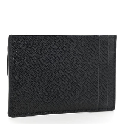 Saint Laurent Grain de Poudre Uptown Card Holder Black 3 of 10