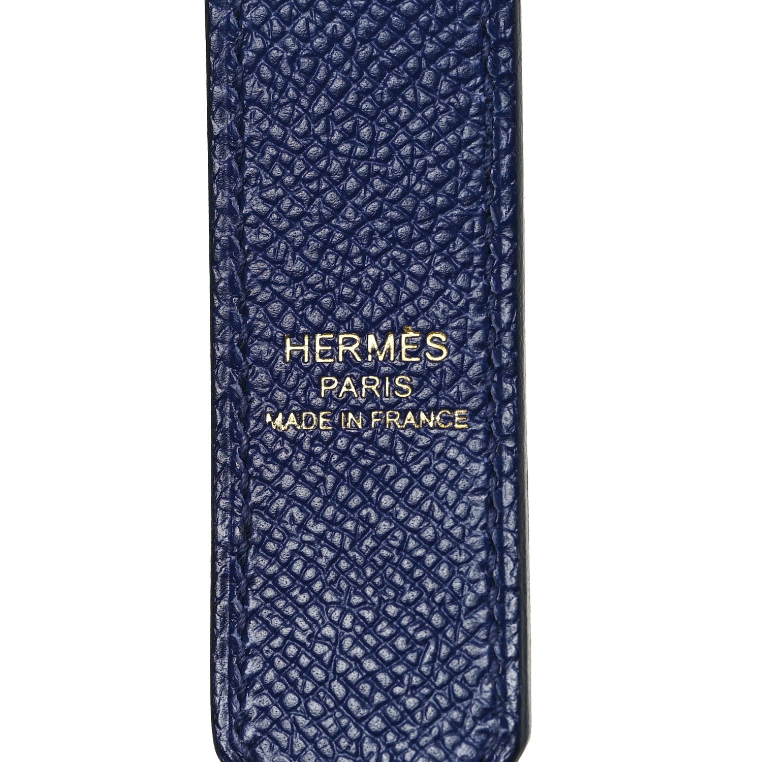 Hermes Epsom 25mm Tressage Shoulder Strap Bleu Indigo Noir Terre Battue 3 of 4
