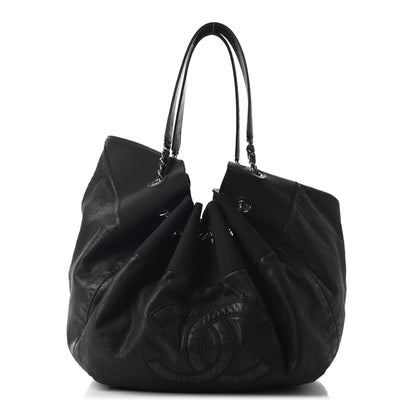 Chanel Iridescent Calfskin Large Stretch Spirit Cabas Black 1 of 10