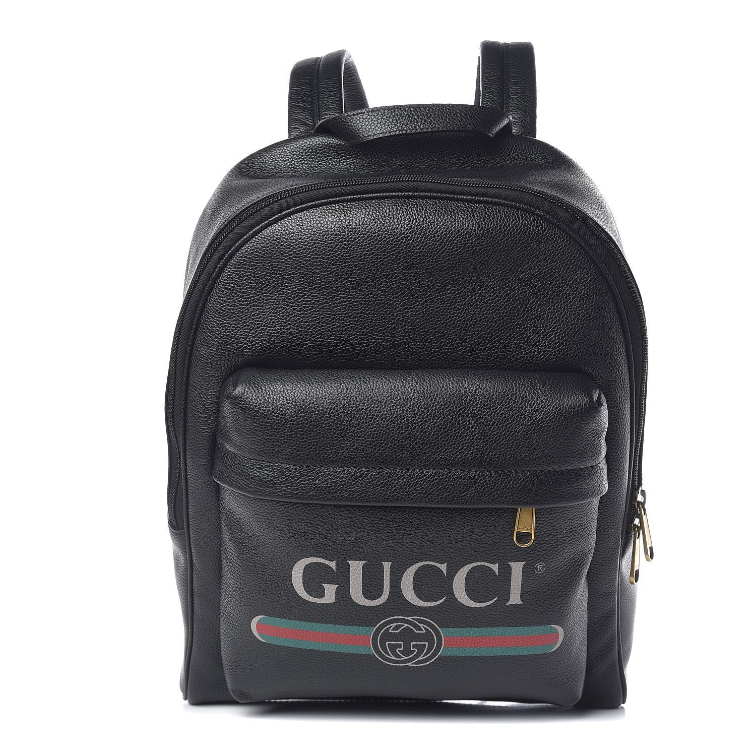 Gucci Calfskin Logo Day Backpack Black 1 of 11