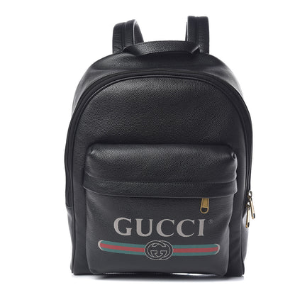 Gucci Calfskin Logo Day Backpack Black 1 of 11