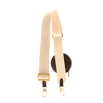 Louis Vuitton Nylon Monogram Strap with Coin Purse Cream 2 of 3