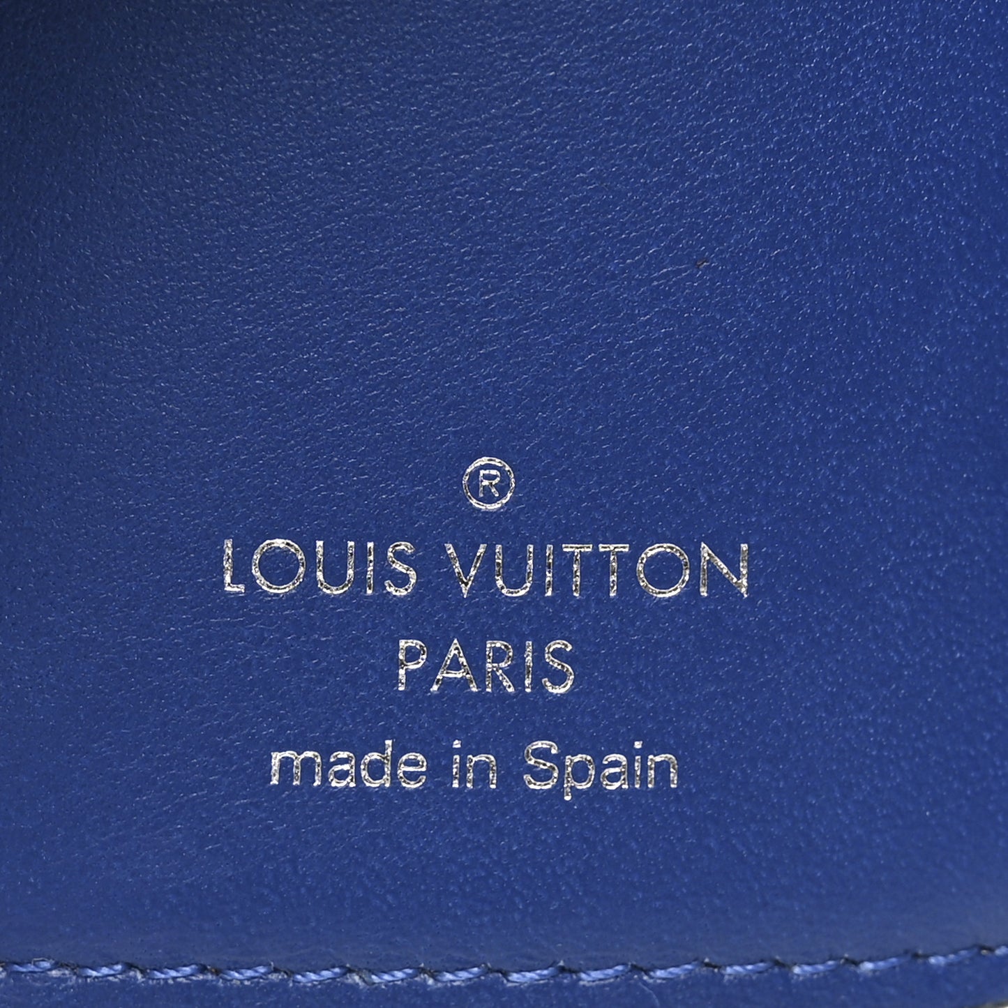 Monogram Taiga Discovery Compact Wallet Cobalt