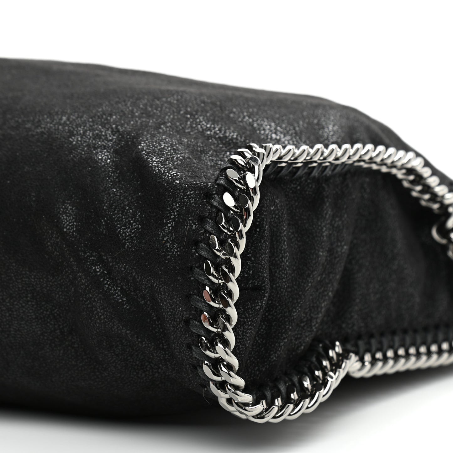 Shaggy Deer Falabella Fold Over Tote Black