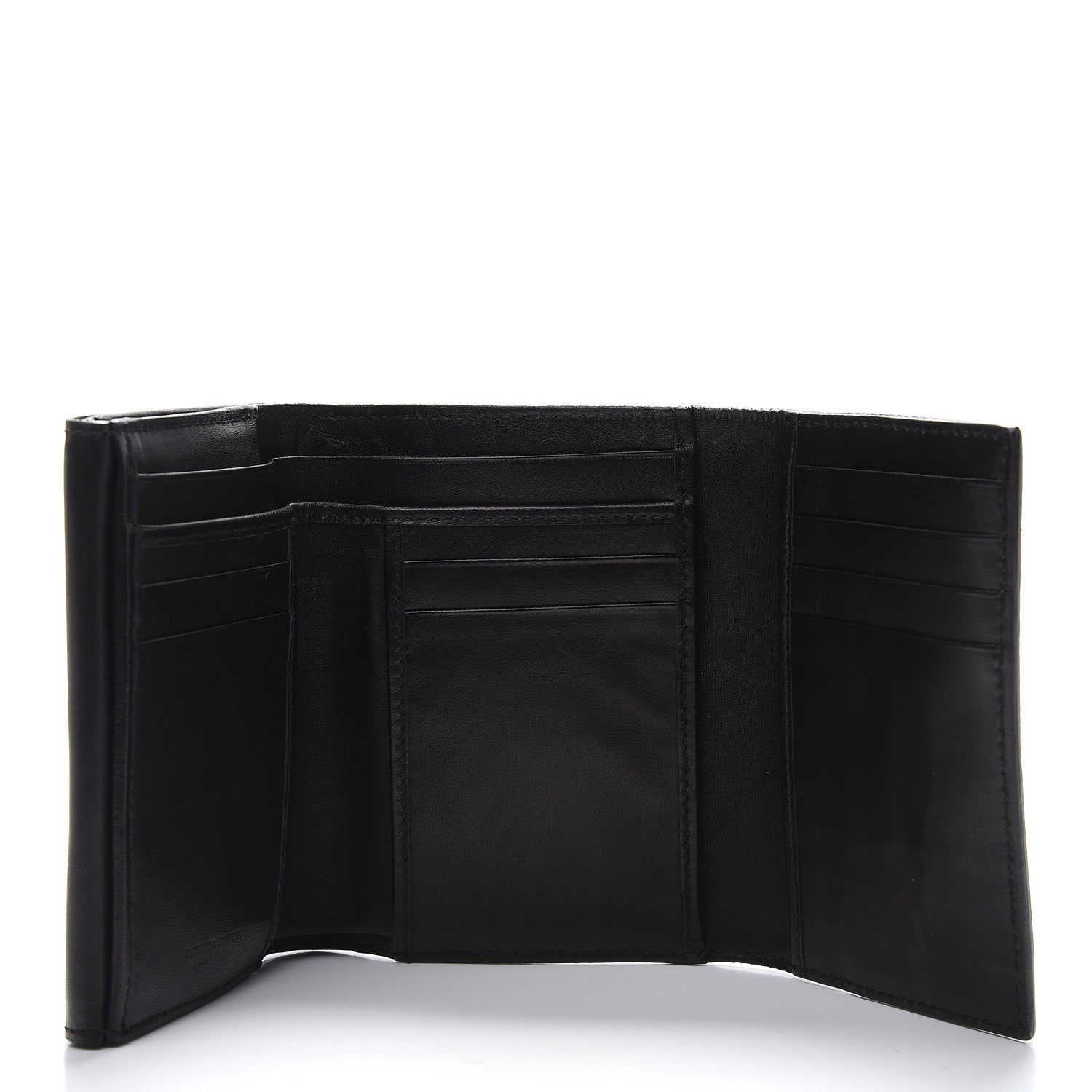 Bottega Veneta Nappa Intrecciato Tri-Fold Wallet Black 5 of 7